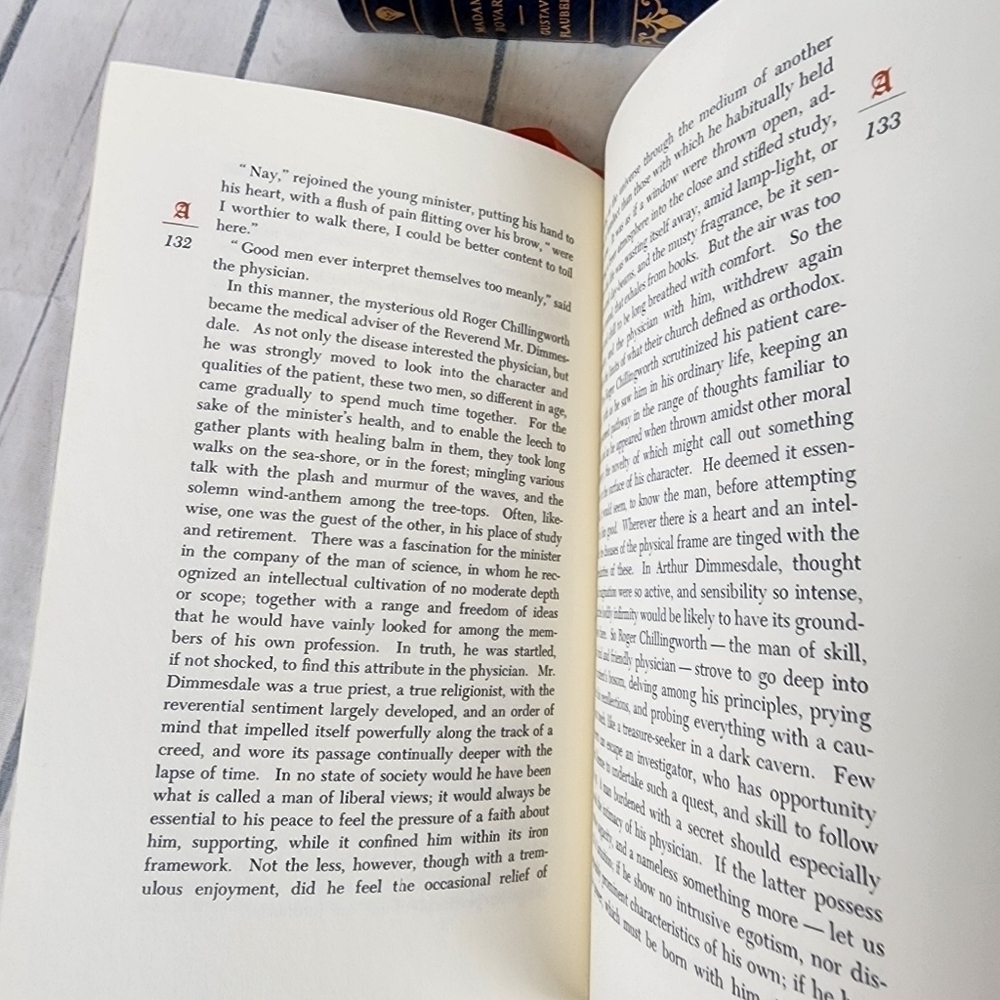 The Scarlett Letter Vintage 1979 Franklin Library Novel 1/4 Leather Bound - Picture 9 of 13